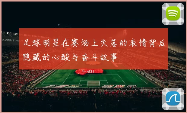 足球明星在赛场上失落的表情背后隐藏的心酸与奋斗故事